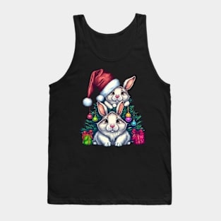 Funny Christmas for Rabbit lovers Tank Top